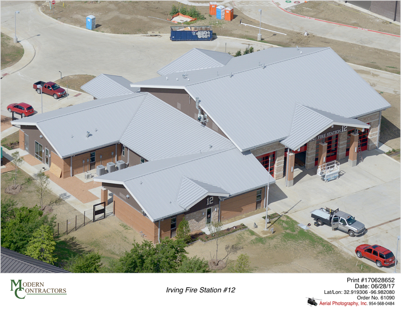 Irvin Fire Station aerial view image